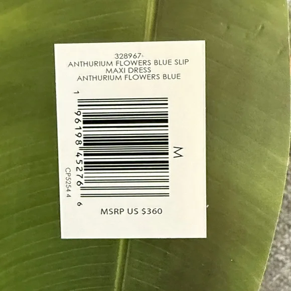 NWT Anthropologie Farm Rio Blue Anthurium Sequin Dress 🌺 SOLD OUT Retail: $360 - Picture 7 of 11